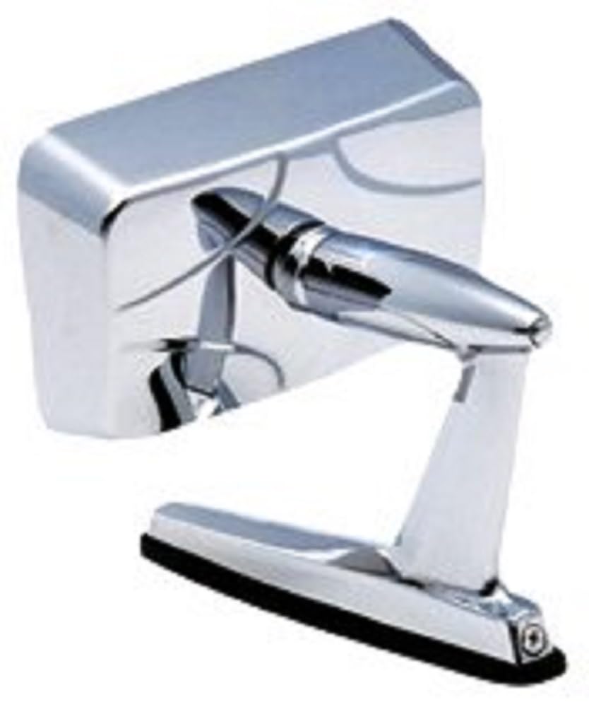 K Source Classic Universal Rectangular Mirror - Driver & Passenger Side, 5 11/6" x 6 9/16" Mirror, Chrome Finish, Adjustable, Easy Install, For Most Cars, Vans, SUVs & Trucks