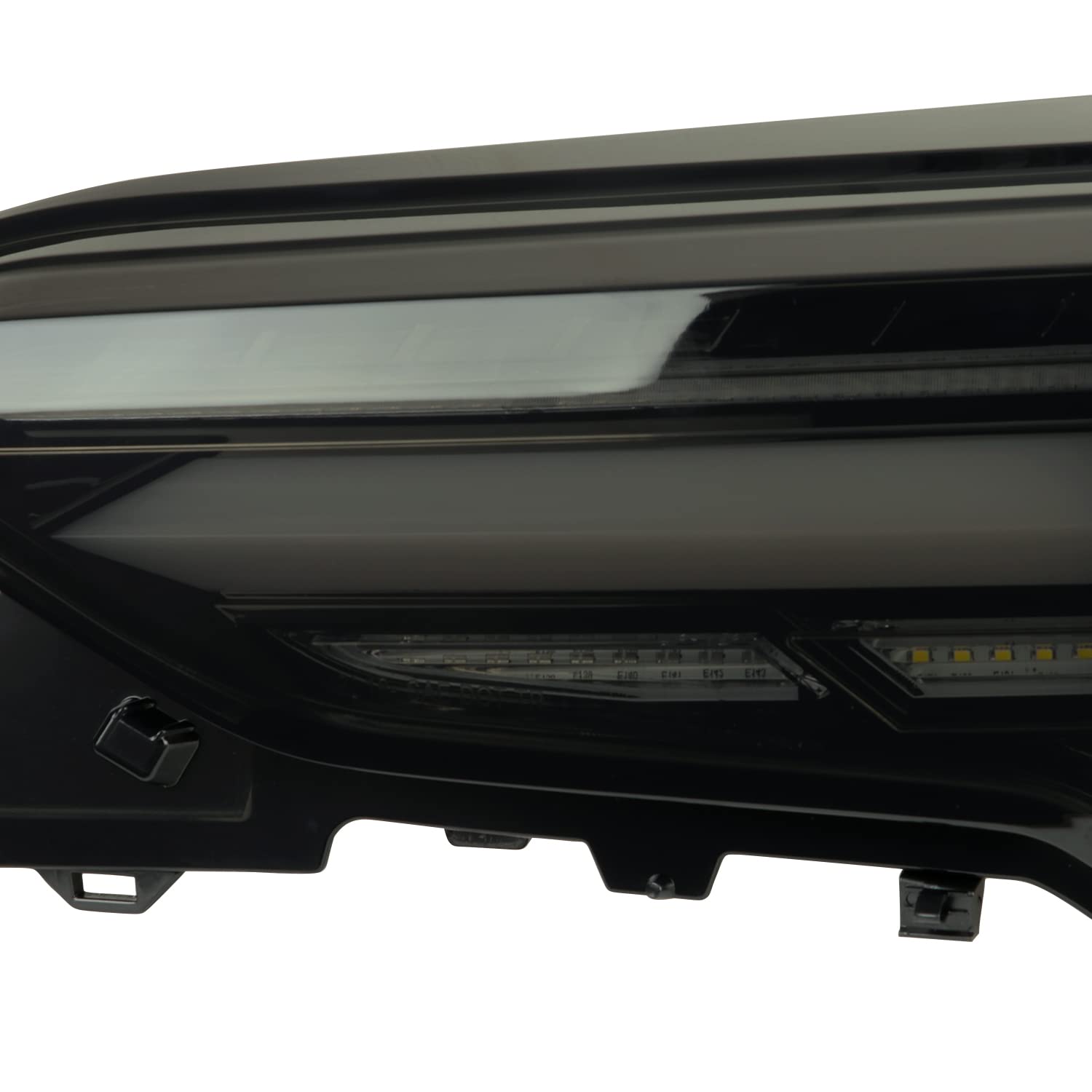 Glossy Black Smoke LED Sequential Tail Lights SPEC-D TUNING Compatible with 2019-2023 Toyota RAV4, Left + Right Pair Assembly