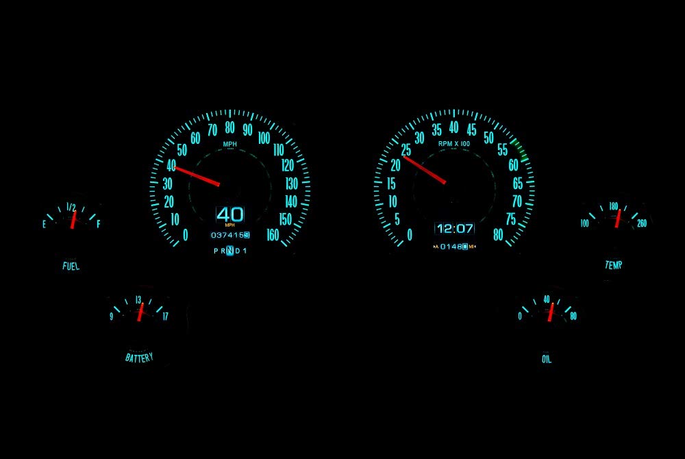Dakota Digital Retrotech RTX-64C-VET-X Gauge Instrument System Compatible with 1964 Chevy Corvette