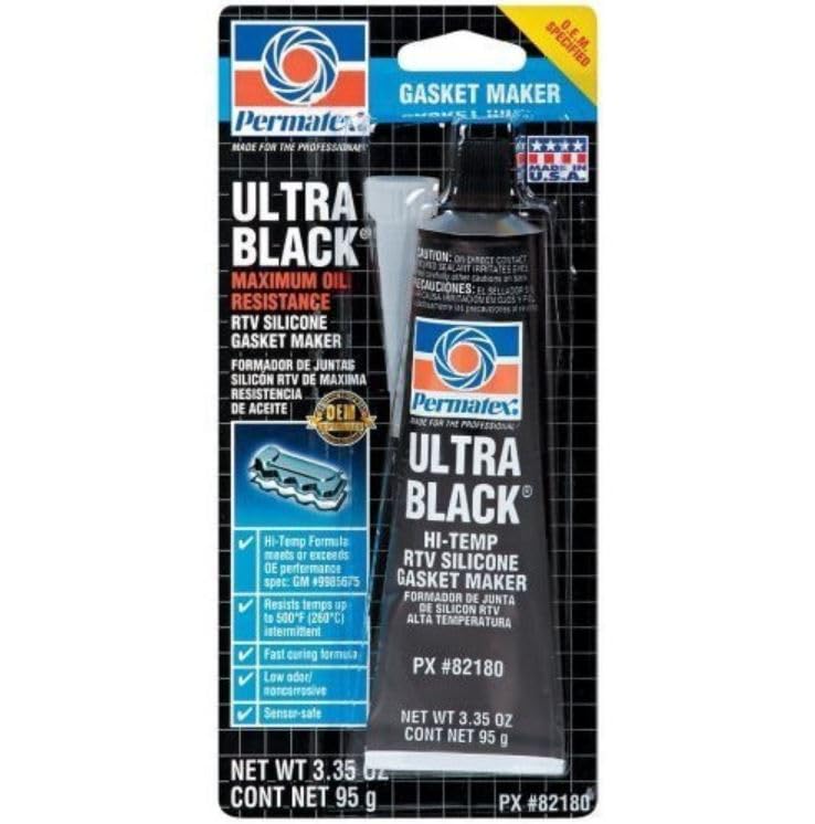 Ultra Black Permatex 82180 RTV Silicone Gasket Maker