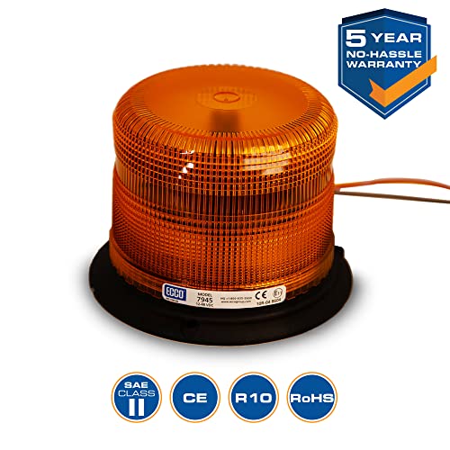 7945A ECCO 7945 Series Pulse 2 Beacon Light 3 Bolt / 1 Inch Pipe Mount, Amber