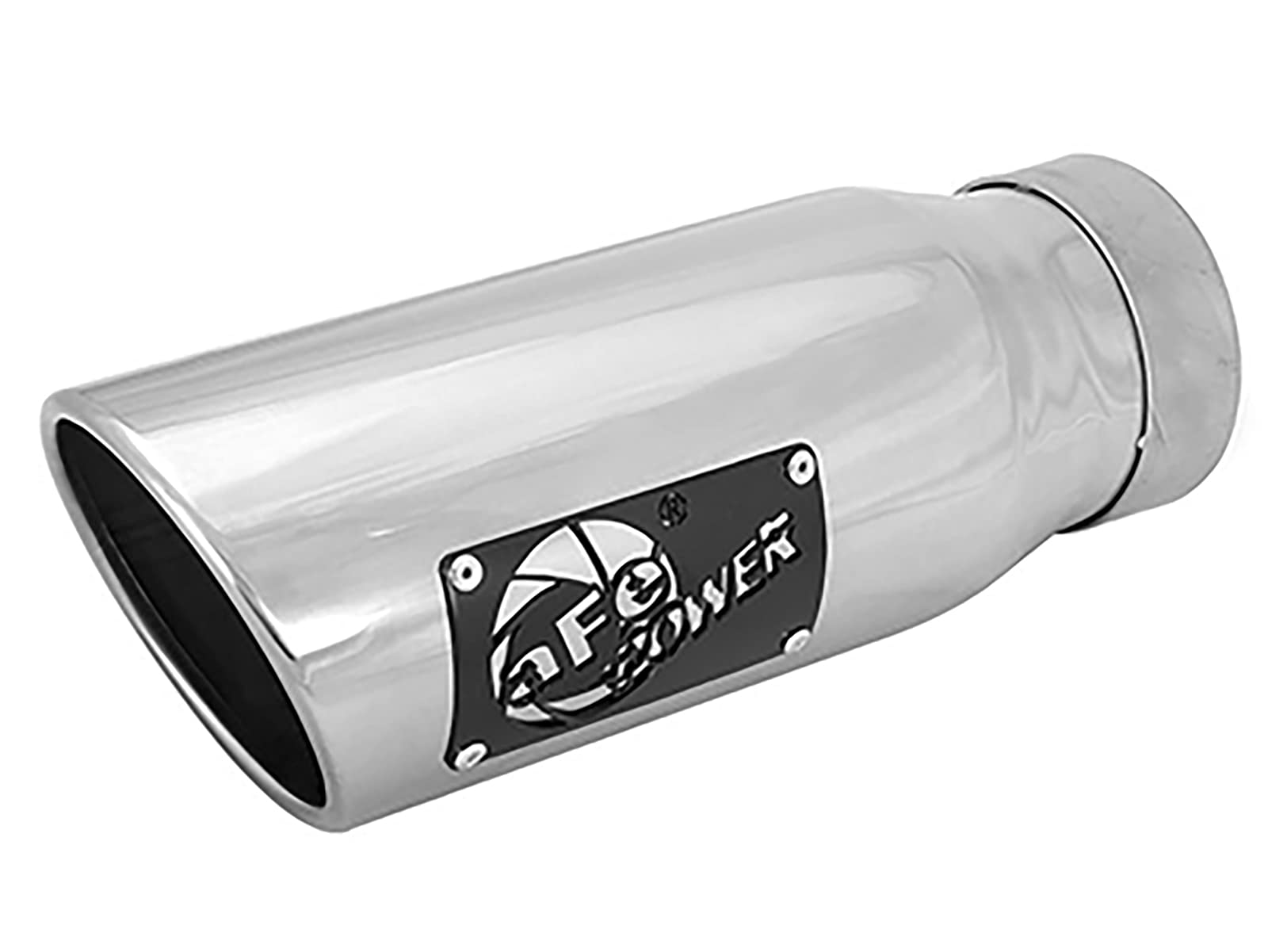 aFe Power 3.5" Stainless Steel Exhaust Tip, Polished, 49T35452-P12 Left