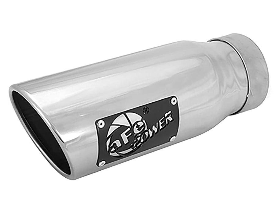 aFe Power 3.5" Stainless Steel Exhaust Tip, Polished, 49T35452-P12 Left