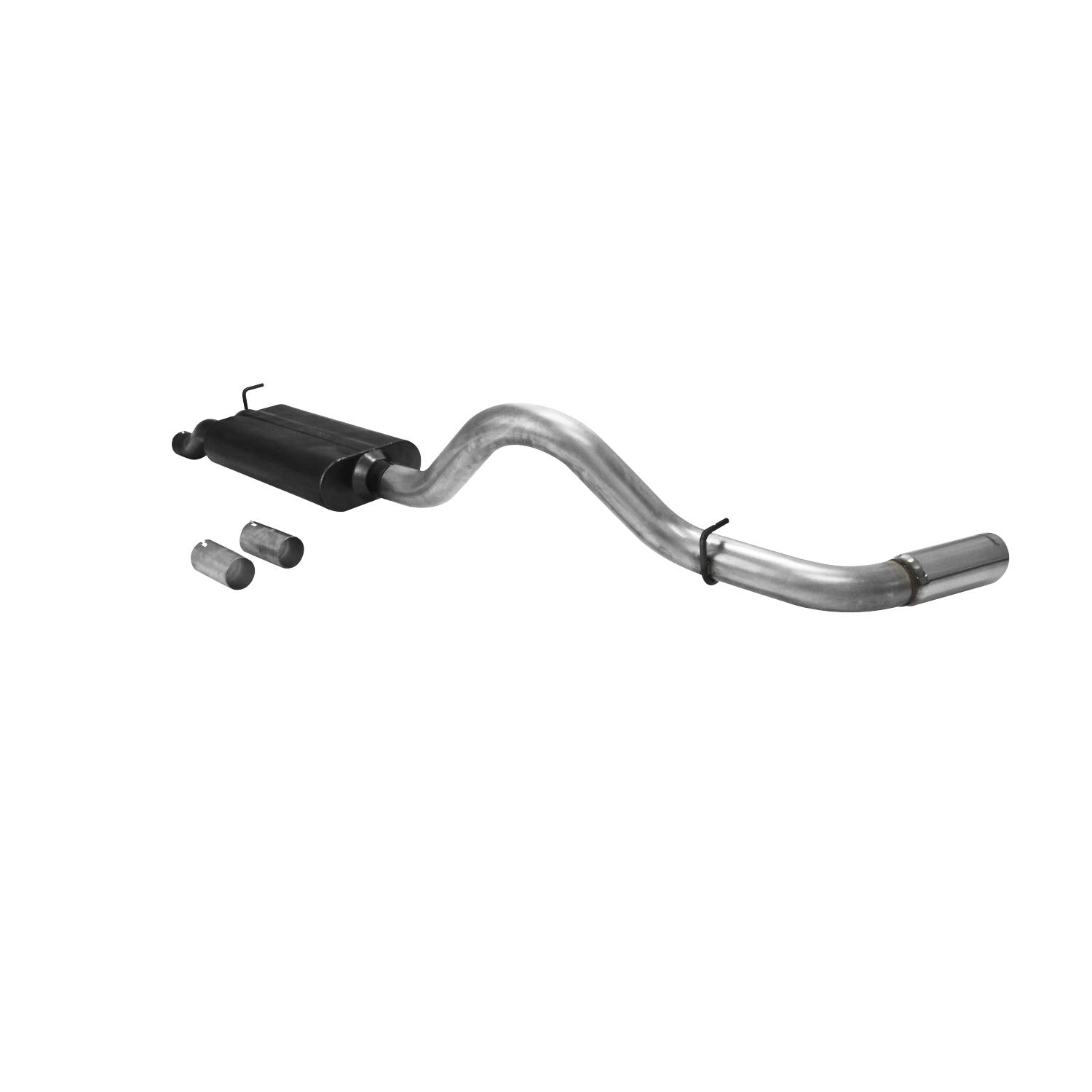 American Thunder Flowmaster 817328 Cat-Back Exhaust Kit 3.5 Inch Stainless Steel 4 Inch Polished Stainless Tip Compatible with 2001-2006 2007 Classic Chevy Silverado GMC Sierra 2500HD/3500HD 6.0L 8.1L