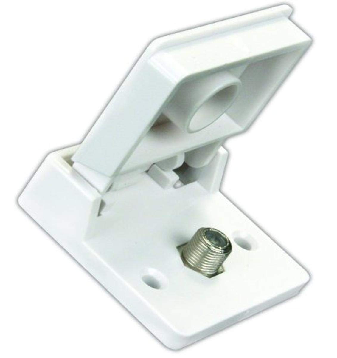 Exterior JR Products TV Jack, Polar White