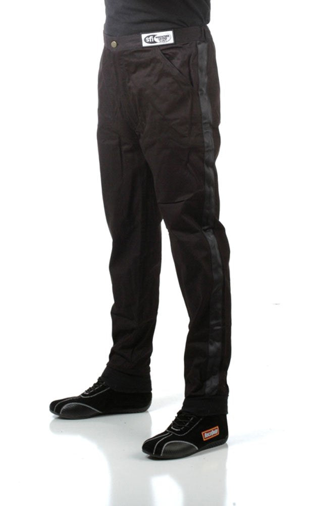 RaceQuip Fire Suit Racing Driver Pants Single Layer SFI 3.2A/ 1 Black 5X-Large 112000