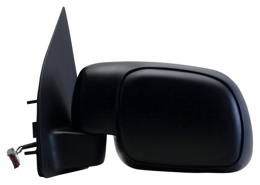 Driver Side Fit Mirror for Ford Excursion w/o Signal, Black, Foldaway, Heated Power