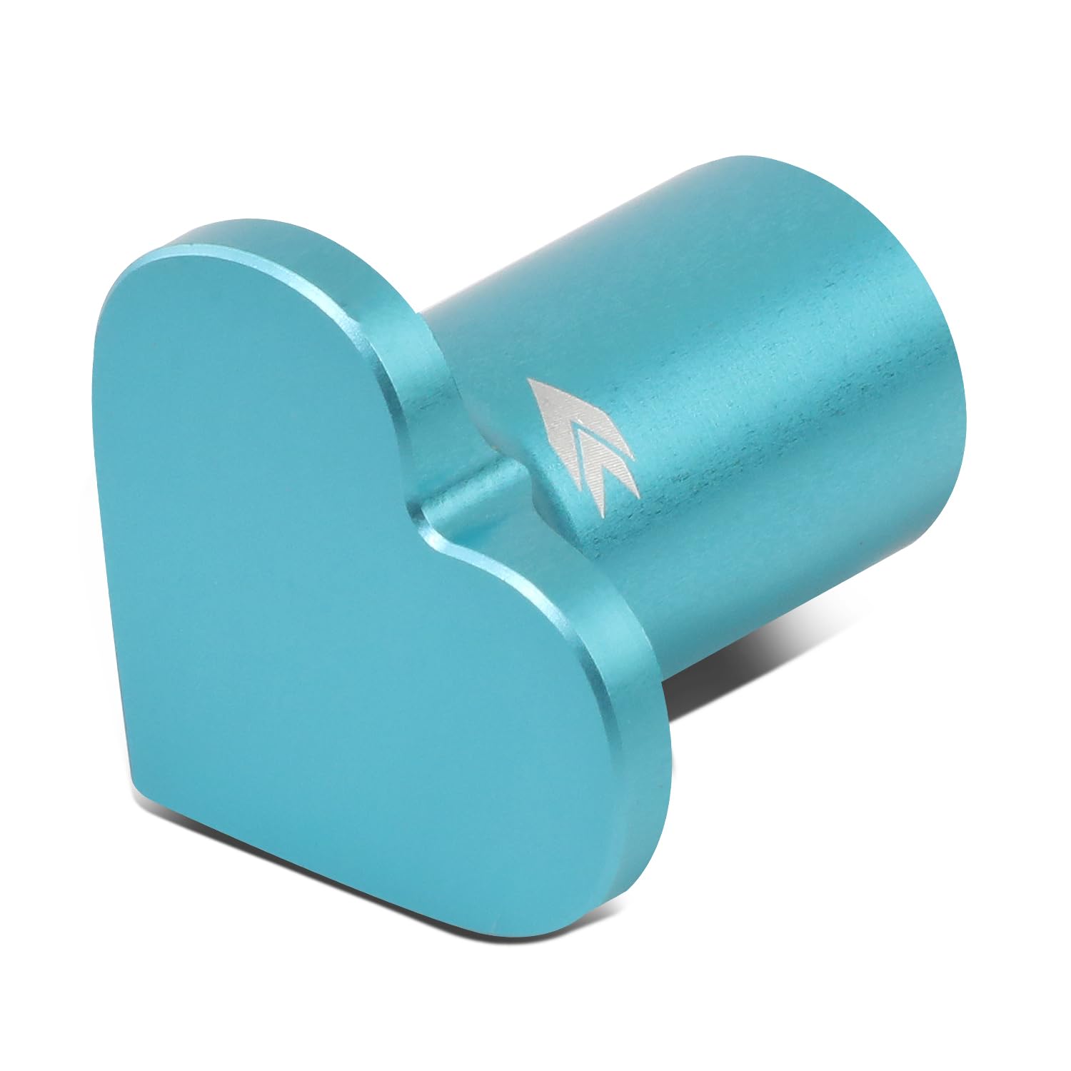 NRG Innovations 6061 Aluminum NRG-DB-H003MF Heart E-Brake Drift Button, Hand Brake Lever Button Compatible with Honda Civic/CRX/Del Sol, Minty Fresh