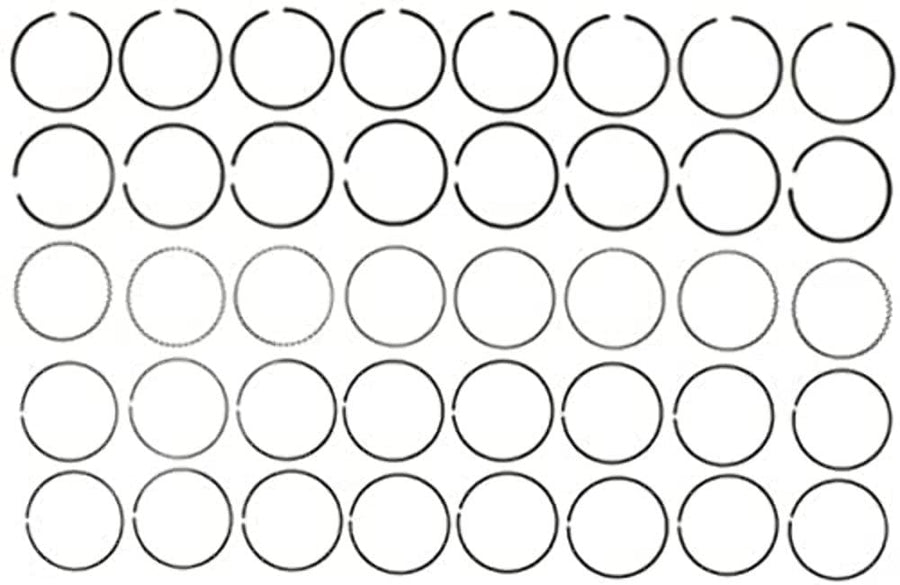 Clevite Ring Set, Moly 40843CP.060 - Compatible with Ford 429,460(7.5L) Engs. (68-78); Fod Trk. 4