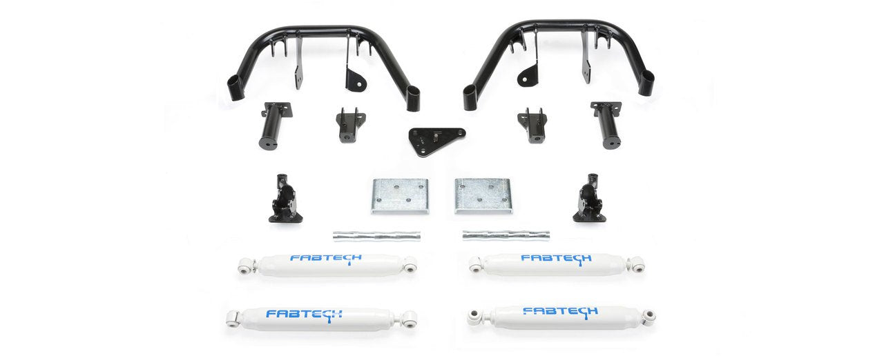 Multiple Front Shock System Fabtech K2075 w/Performance Shocks For 6 in. Lift Multiple Front Shock System
