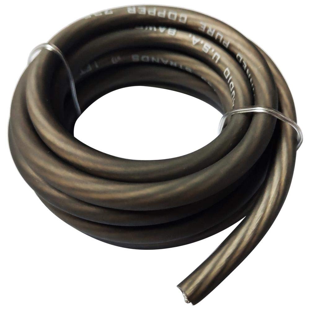 100 Foot 100% Copper 8 AWG Grey Silver Tinned Twisted Spool Wire by Massive Audio