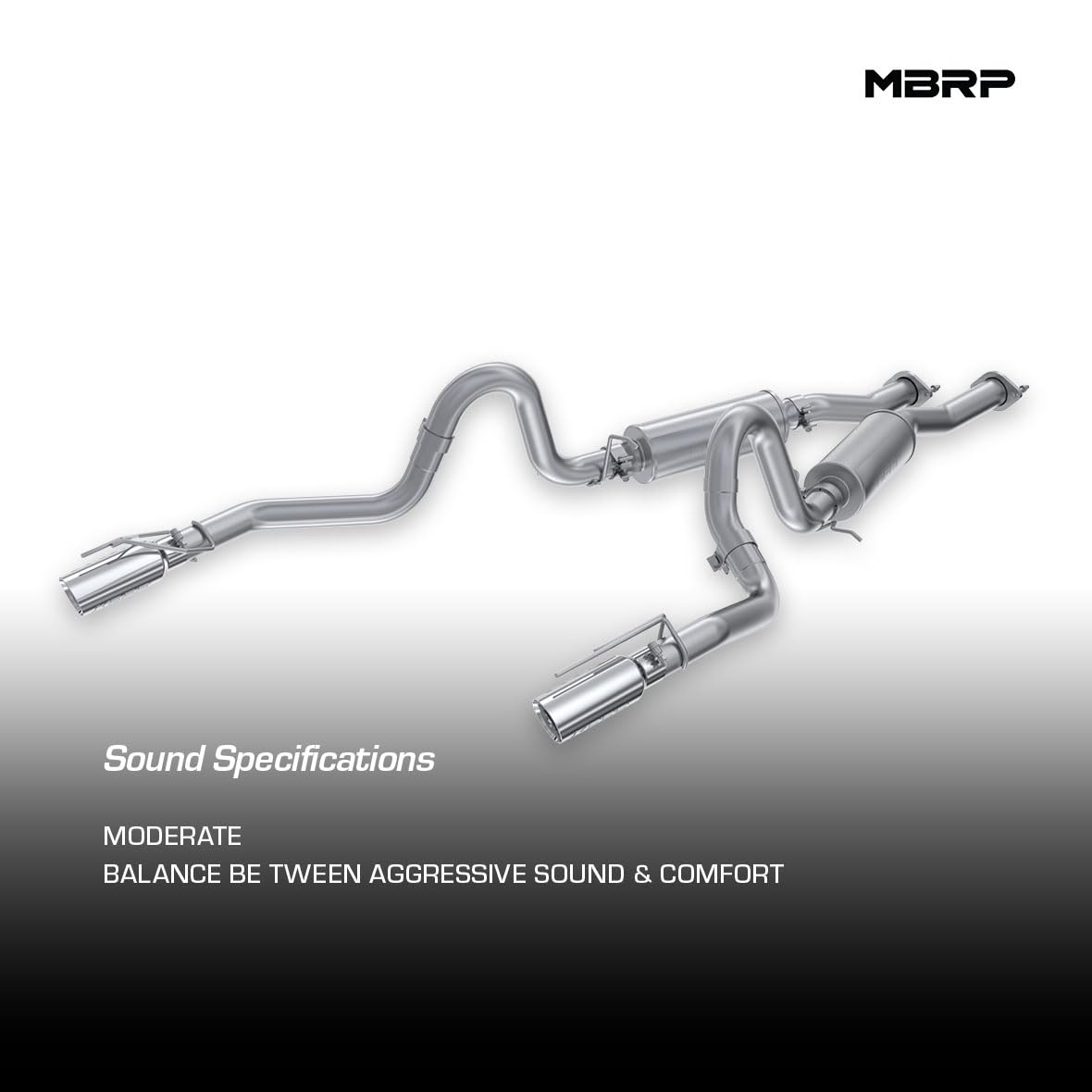 99-04 Ford Mustang GT/Mach 1 MBRP 2.5in Dual Split Rear AL Catback Exhaust w/ 3.5in Dual Wall Tips
