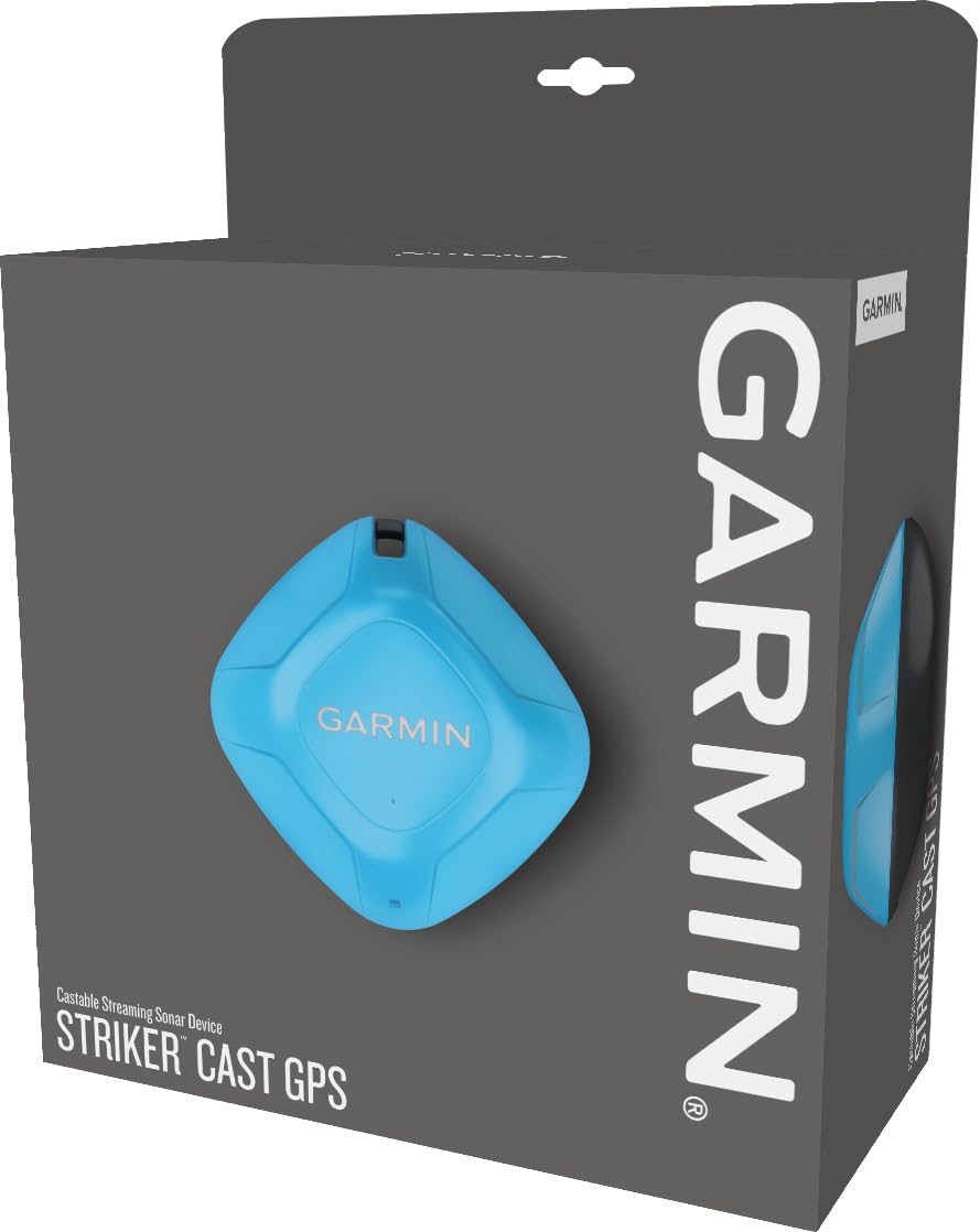 Garmin Cast, Striker Castable Sonar with GPS, Pair with Mobile Device and Cast from Anywhere, Reel in to Locate and Display Fish on Smartphone or Tablet (010-02246-02)