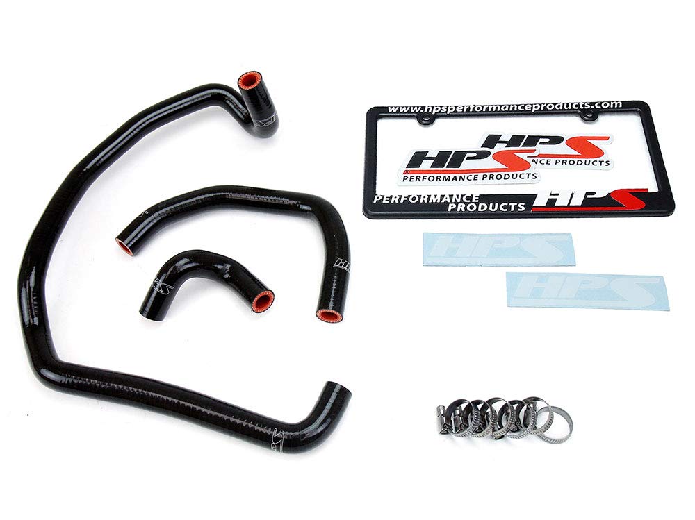 Black HPS Silicone Heater Hose Kit Coolant OEM Replacement 57-1746H-BLK