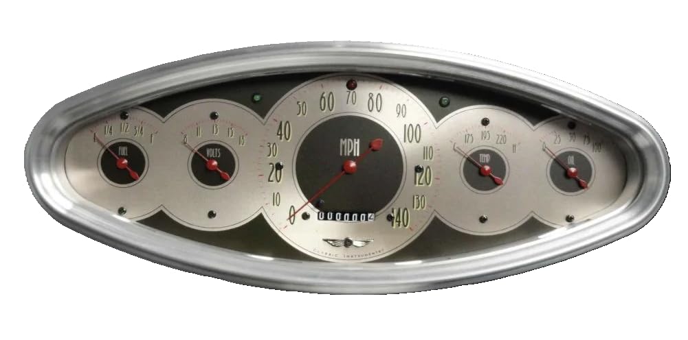 AN3200PB Classic Instruments All American Nickel Package 5 Gauge Polished Bezel GM