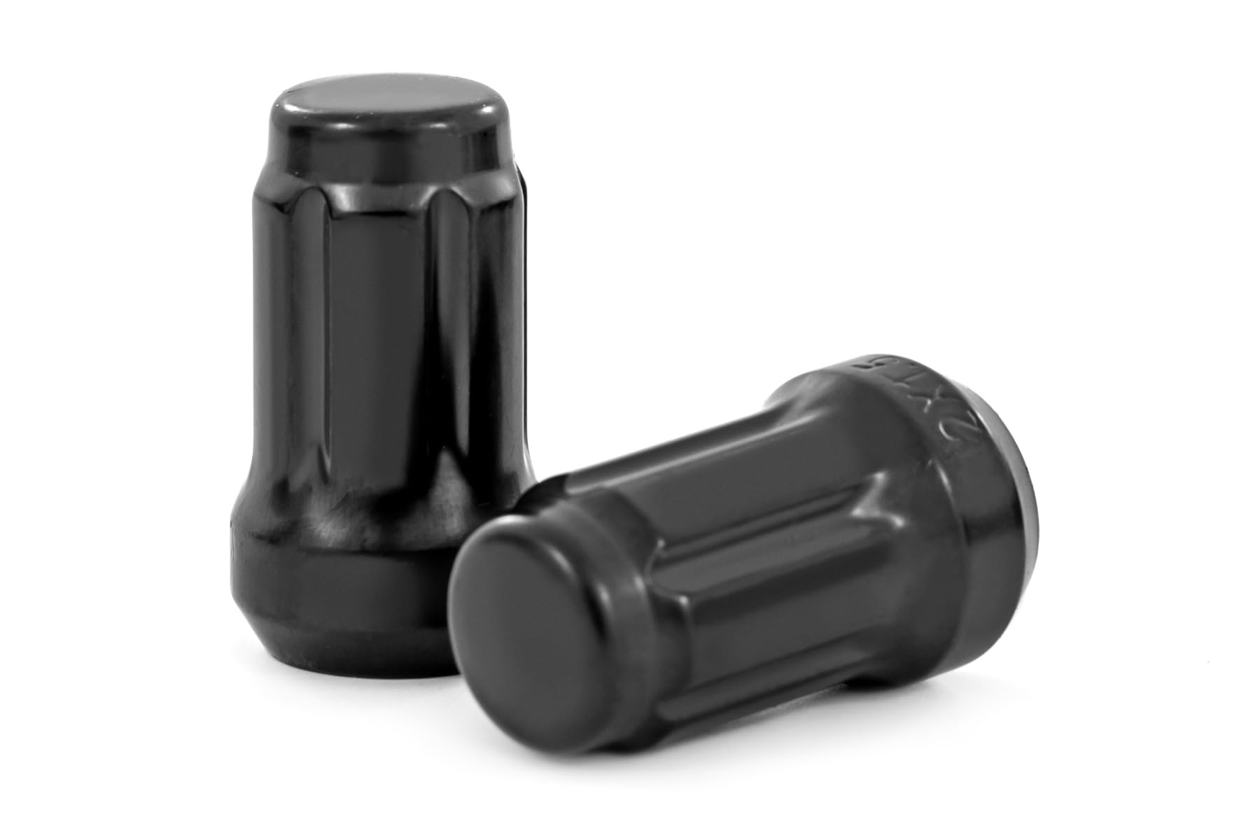 16-Piece Rough Country Lug Nut Set - M12x1.5, Spline Style, Black, Fits Most Aftermarket Wheels