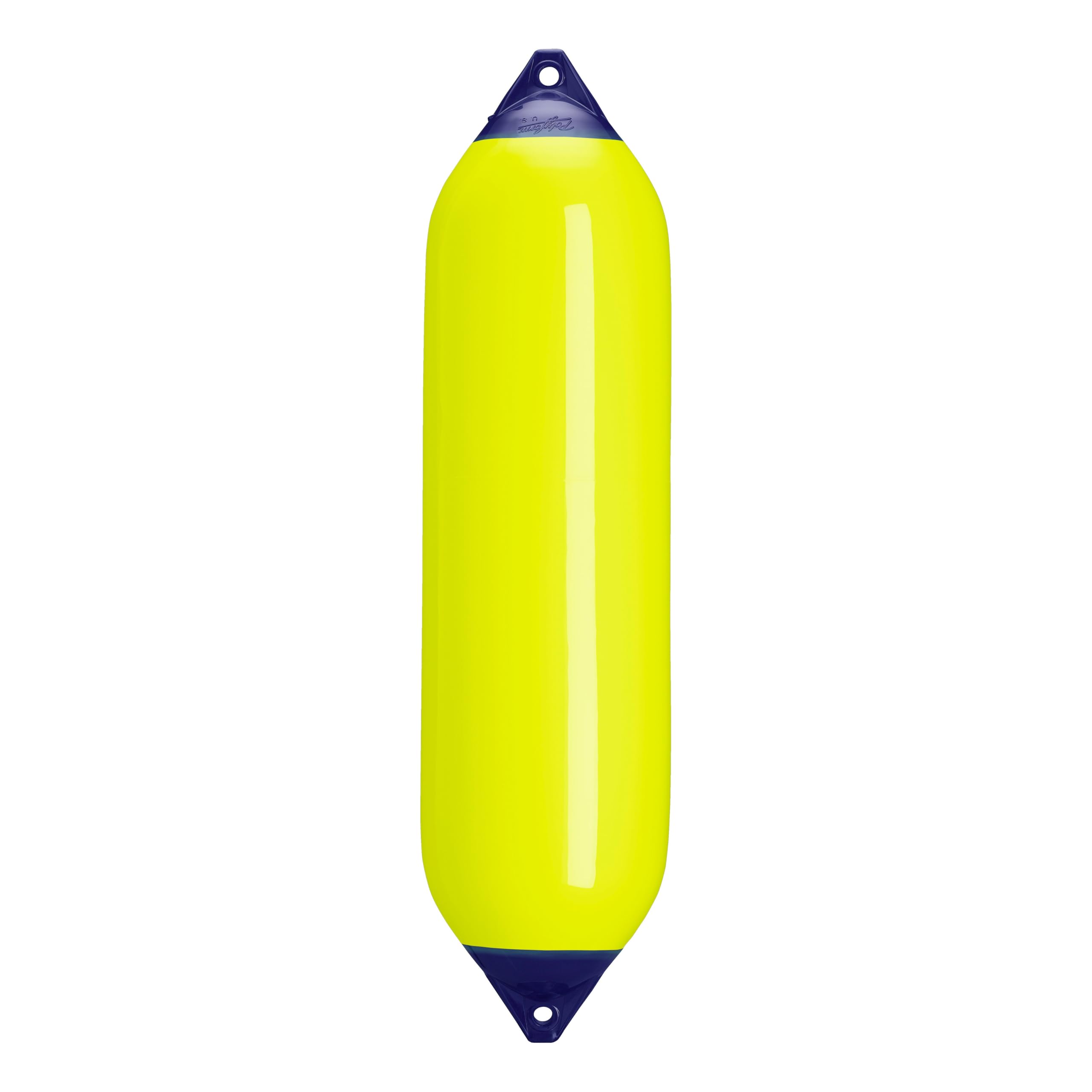Polyform F-8 Standard Boat Fender F-Series - Saturn Yellow Blue Ropehold
