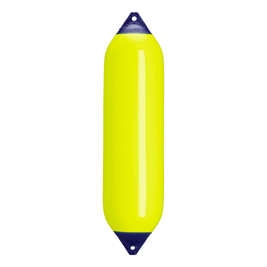 Polyform F-8 Standard Boat Fender F-Series - Saturn Yellow Blue Ropehold