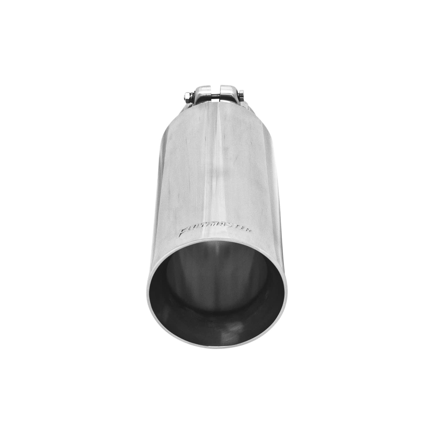 Flowmaster Exhaust Tip 15398 4 Inch Angle Cut Polished 304 Stainless Steel Fits 3 Inch Tubing Clamp on