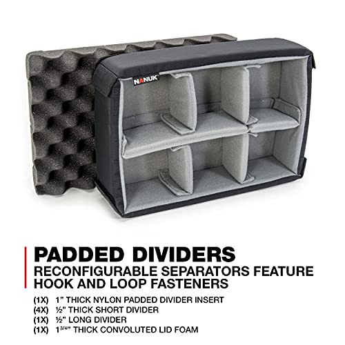 Waterproof Nanuk 915 Hard Case with Padded Dividers - Red