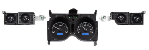 Chevy Chevelle / Monte Carlo VHX System, Black Alloy Style Face, Blue Display 1973-77