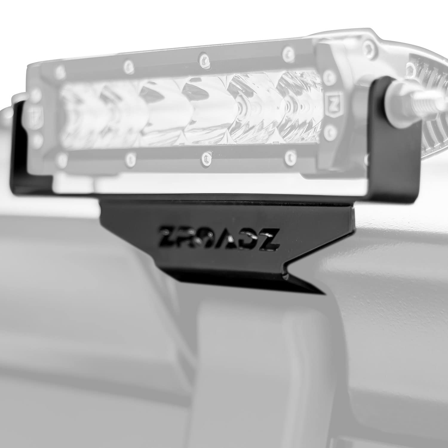 ZROADZ LED Bracket Rear Window - Compatible w/ 2018 - 2022 Jeep JL - to Mount (2) 6 Inch LED Lights - Mild Steel Gloss Black Finish - Bolt-On Easy Installation - PN #Z394941