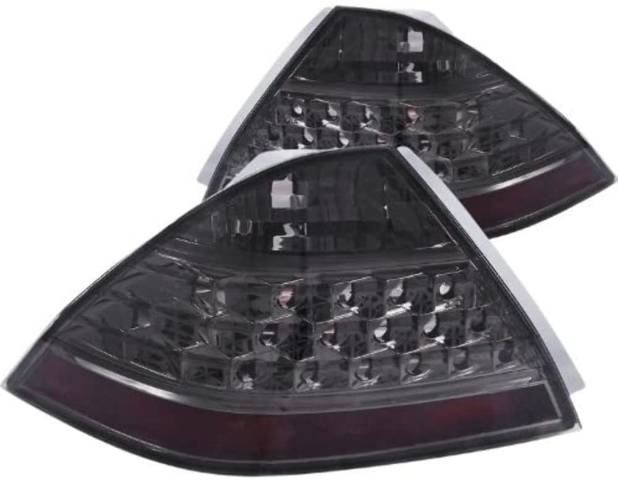Chrome Euro Tail Light Set-Smoke Lens ANZO USA 221192