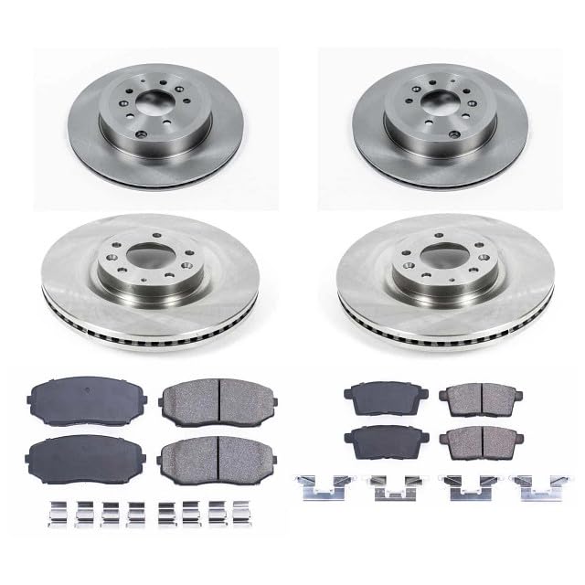 Power Stop KOE5879 Front and Rear Replacement Brake Kit-OE Brake Rotors & Ceramic Brake Pads For Mazda CX-9 2007-2015 [Model Specific]