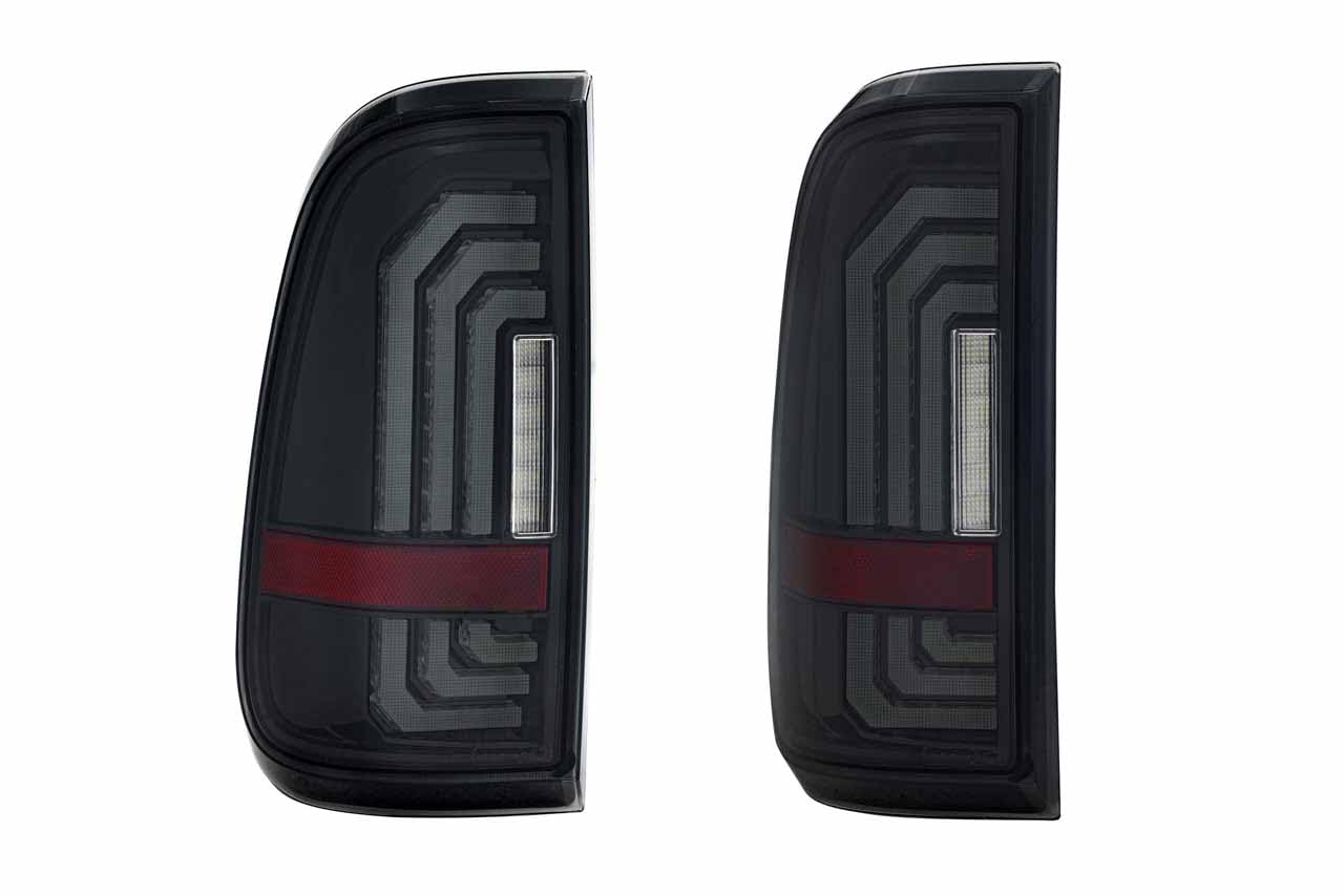 Morimoto XB LED Taillights Super Duty Fits Ford 99-16, Plug and Play Smoked Taillight Assemblies (Smoked)