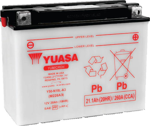 YuMicron Yuasa Battery Y50-N18L-A3 OEM# K26012-1018