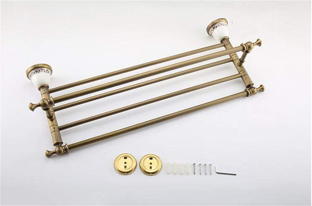 Blue And White Antique Porcelain Towel Rack, Ceramic Base, Brushed Process, Bathroom Shelves Bathroom Shelf