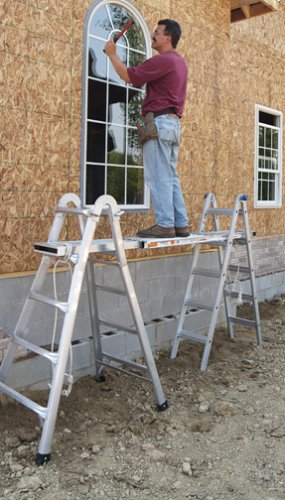17-Foot Werner MT-17 telescoping-ladders, Aluminum