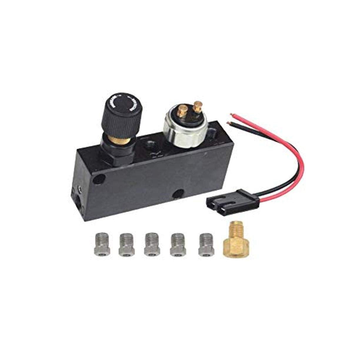 Adjustable Brakes Leed Proportioning Valve And Distribution Block (Black)