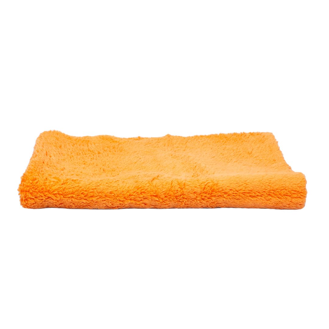 500GSM Maxshine 16" x 24" Universal 3-Pack Orange Edgeless Microfiber Towel – Ultra-Soft & High Absorbency – Ideal for Car Detailing, Polishing & Finishing – Lint-Free Cleaning Cloth