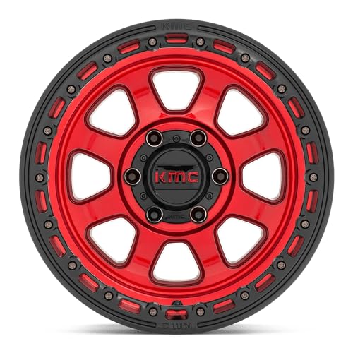 KMC Wheels 20X9 CHASE 8X1705 0mm CANDY RED WITH BLACK LIP - KM54829087900
