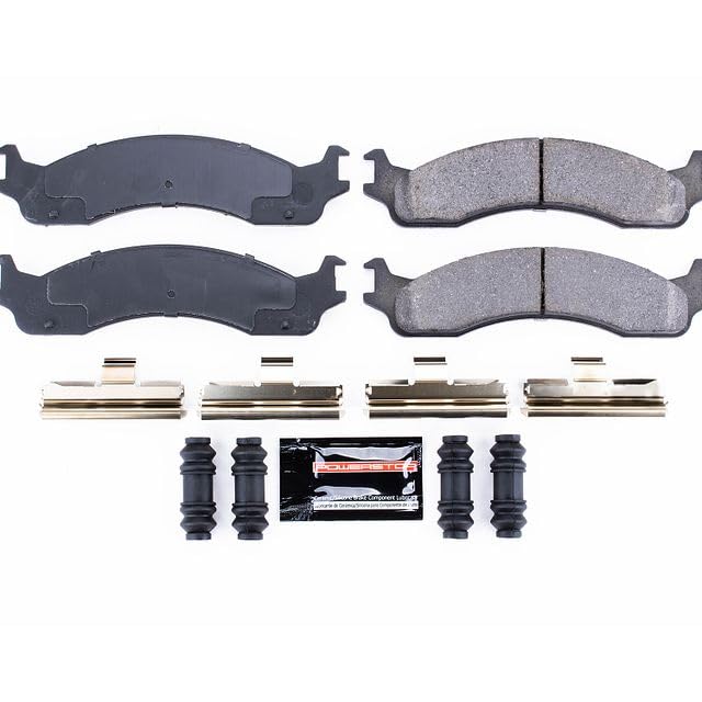 Power Stop Z23-655 Z23 Evolution Sport Carbon Fiber Infused Ceramic Brake Pads with Hardware