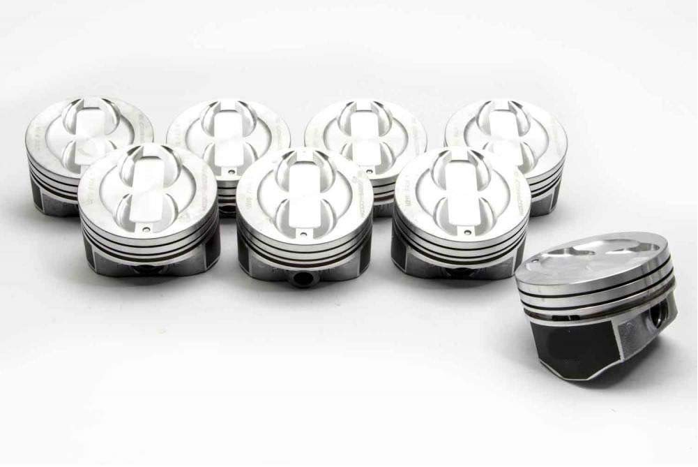 Pistons Silvolite compatible with 1996-01 Chevy 5.7 5.7L 350 Vortec Hypereutectic Coated Skirt Set of (8) STD 4.00" Bore Diameter