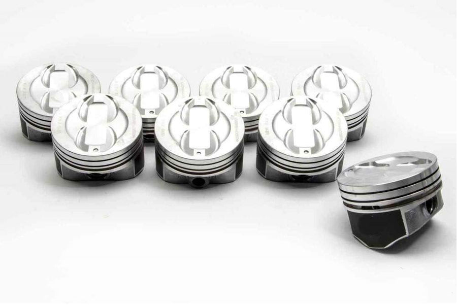 Pistons Silvolite compatible with 1996-01 Chevy 5.7 5.7L 350 Vortec Hypereutectic Coated Skirt Set of (8) STD 4.00" Bore Diameter