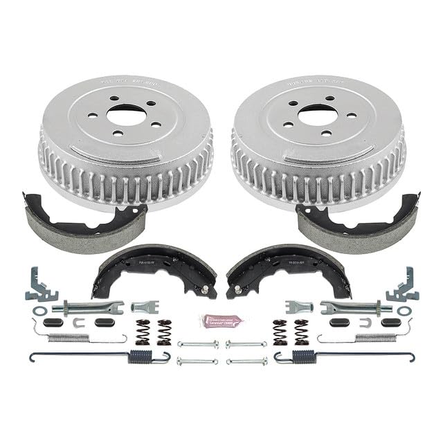 Power Stop Autospecialty KOE15325DK Rear Replacement Brake Kit-OE Brake Drums & Ceramic Brake Pads For Ford Windstar 1995-2003 [Model Specific]