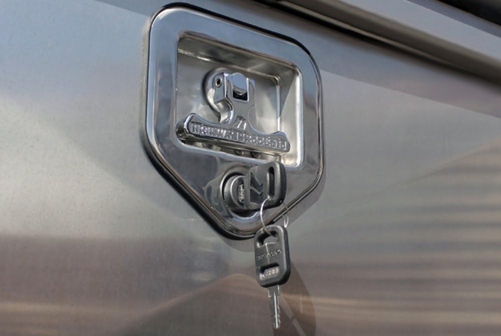3122-001-bk62 Highway Products 58x10.5x18 5th Wheel Partner Box With Black Diamond Plate Base/lid