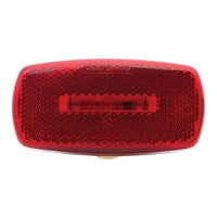 Optronics LED Marker Clearance Light Surface Mount with Reflex, Red MCL32RBS