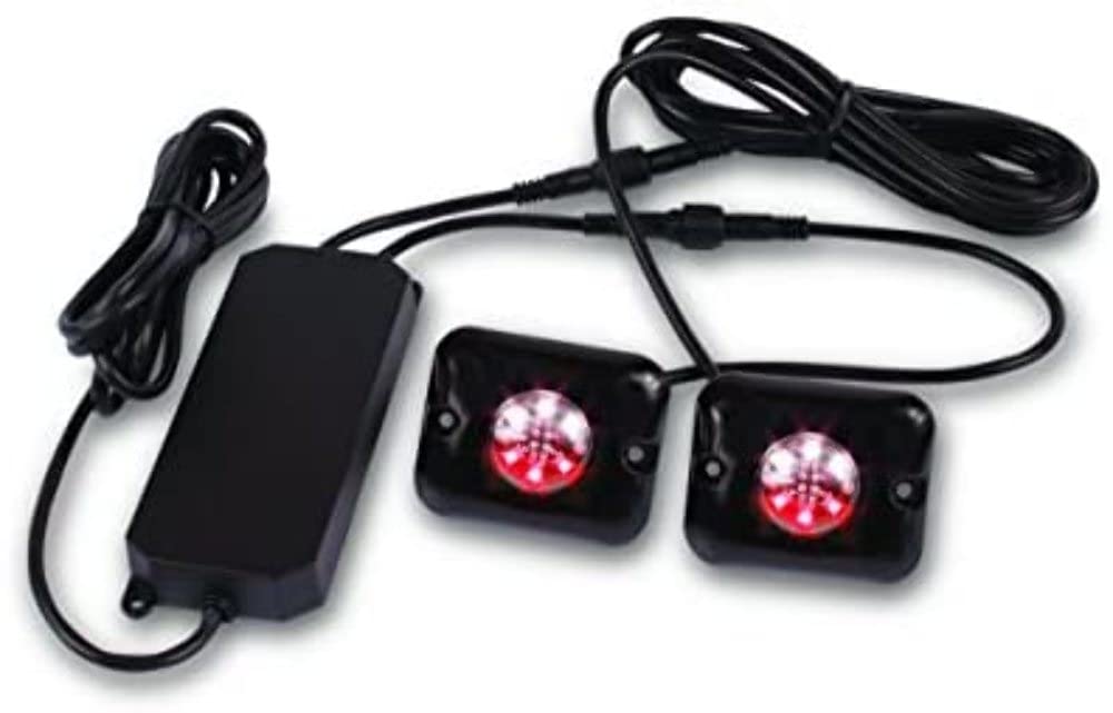 Custer One Pair STR1RW-LED Red/White Combo LED Strobes