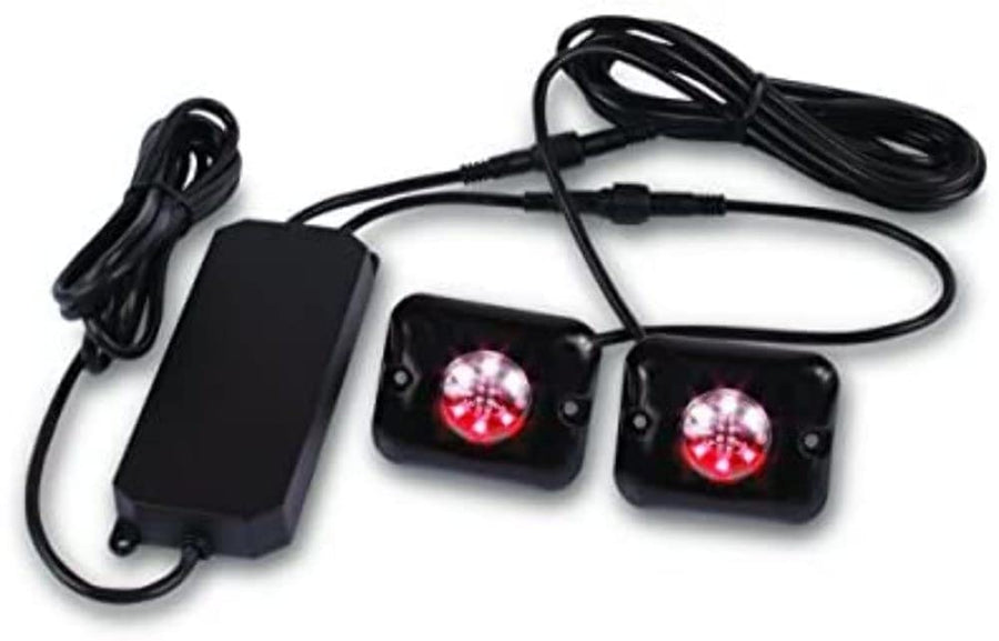 Custer One Pair STR1RW-LED Red/White Combo LED Strobes