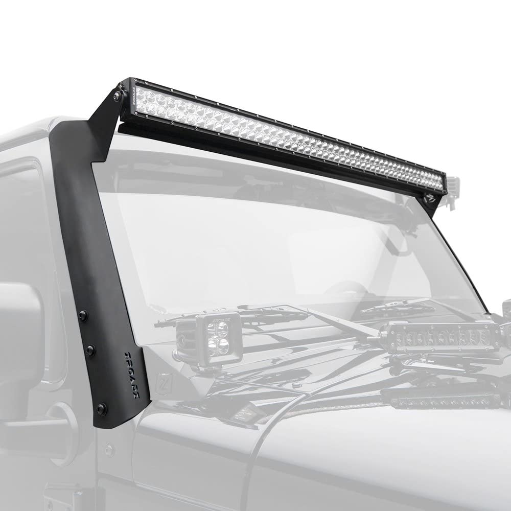 Offroad Light Bar ZROADZ Z374811-KIT-S Fits Jeep Wrangler, Black