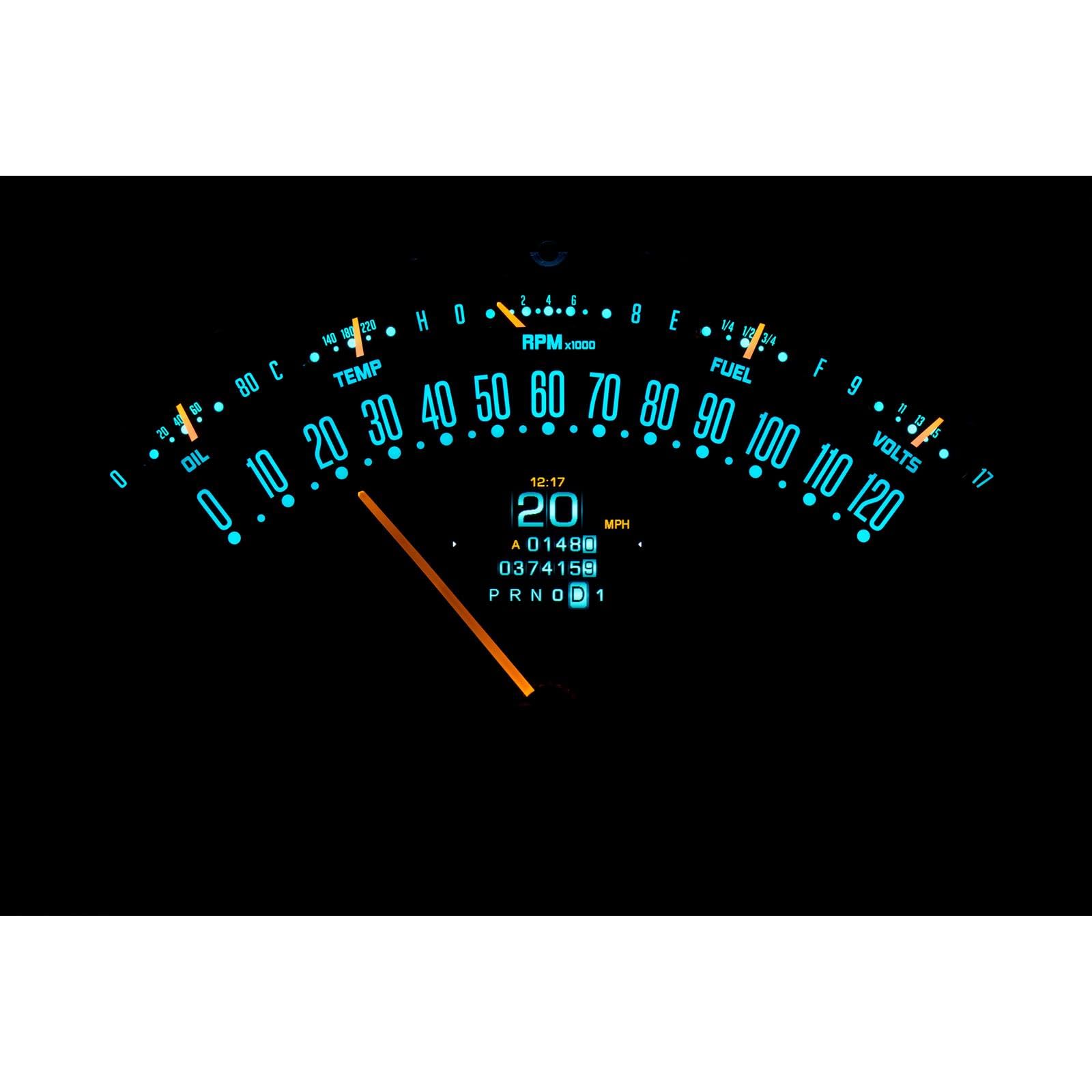 Dakota Digital Compatible RTX-55C-X with 1955-56 Chevy Car Retrotech Gauge Instrument System