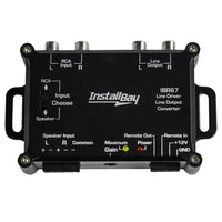 Line Driver/Line Output Converter Install Bay - 2 Channel - Retail Pack (IBR67), Display Products