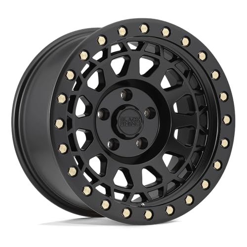 PRIMM Black Rhino Hard Alloys 17X9 6X135 5 0mm MATTE BLACK W/BRASS BOLTS - 1790PRM006135M87