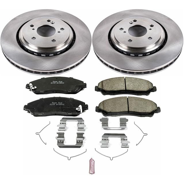 Power Stop KOE6957 Front Replacement Brake Kit-OE Brake Rotors & Ceramic Brake Pads For Acura MDX 2014-2016 [Model Specific]