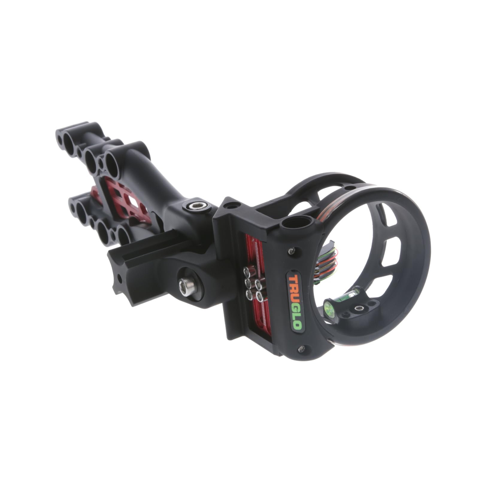 Carbon TRUGLO Hybrid 5-Pin Durable Ultra-Lightweight Carbon / Aluminum Archery Bow Sight with Large Circular Field of View - for Right & Left-Handed Shooters - Standard Adjustment