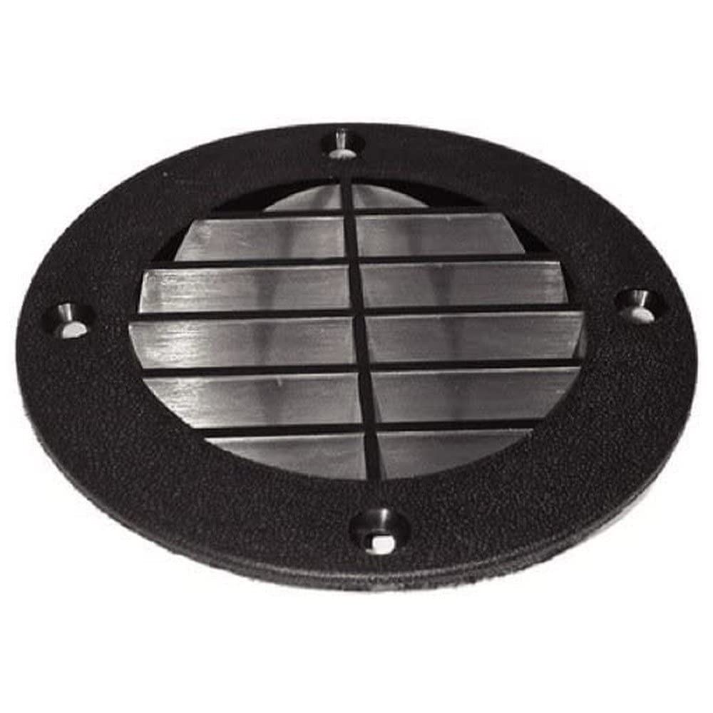 T-H MARINE Louvered Vent Supplies 6031508,Black